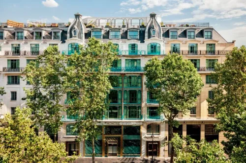 Front facade of the Kimpton St Honoré Paris in Paris, France